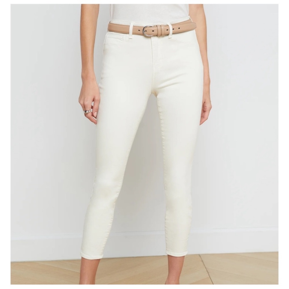 L’AGENCE Margot High Rise Skinny Jean White Size 25